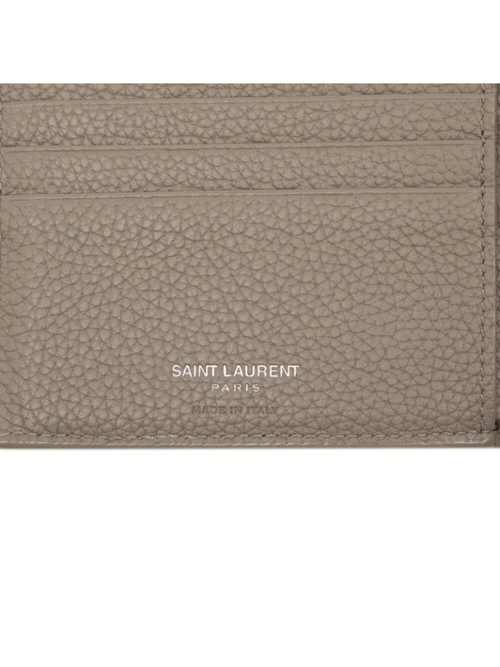 Saint Laurent Tiny Cassandra YSL Logo Bifold Wallet Beige Leather - Picture 6 of 7
